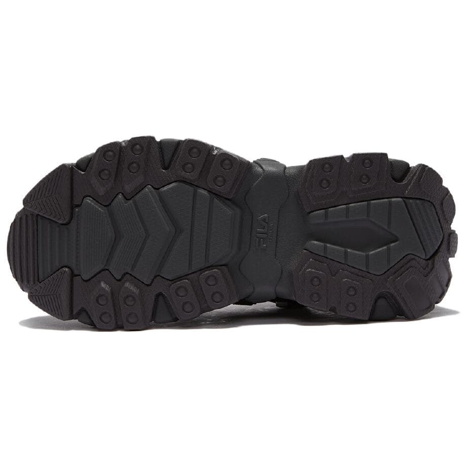 Кроссовки FILA FUSION exocet ii Устойчивые к истиранию Увеличивающие высоту Низкие массивные кроссовки Женские Черные - изображение 5