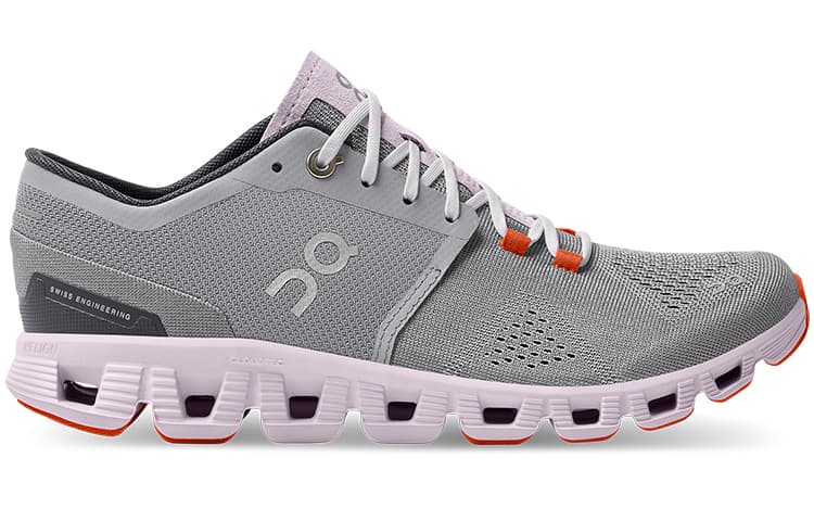 Кроссовки для бега On Cloud X 1 Grey Pink — фото 2