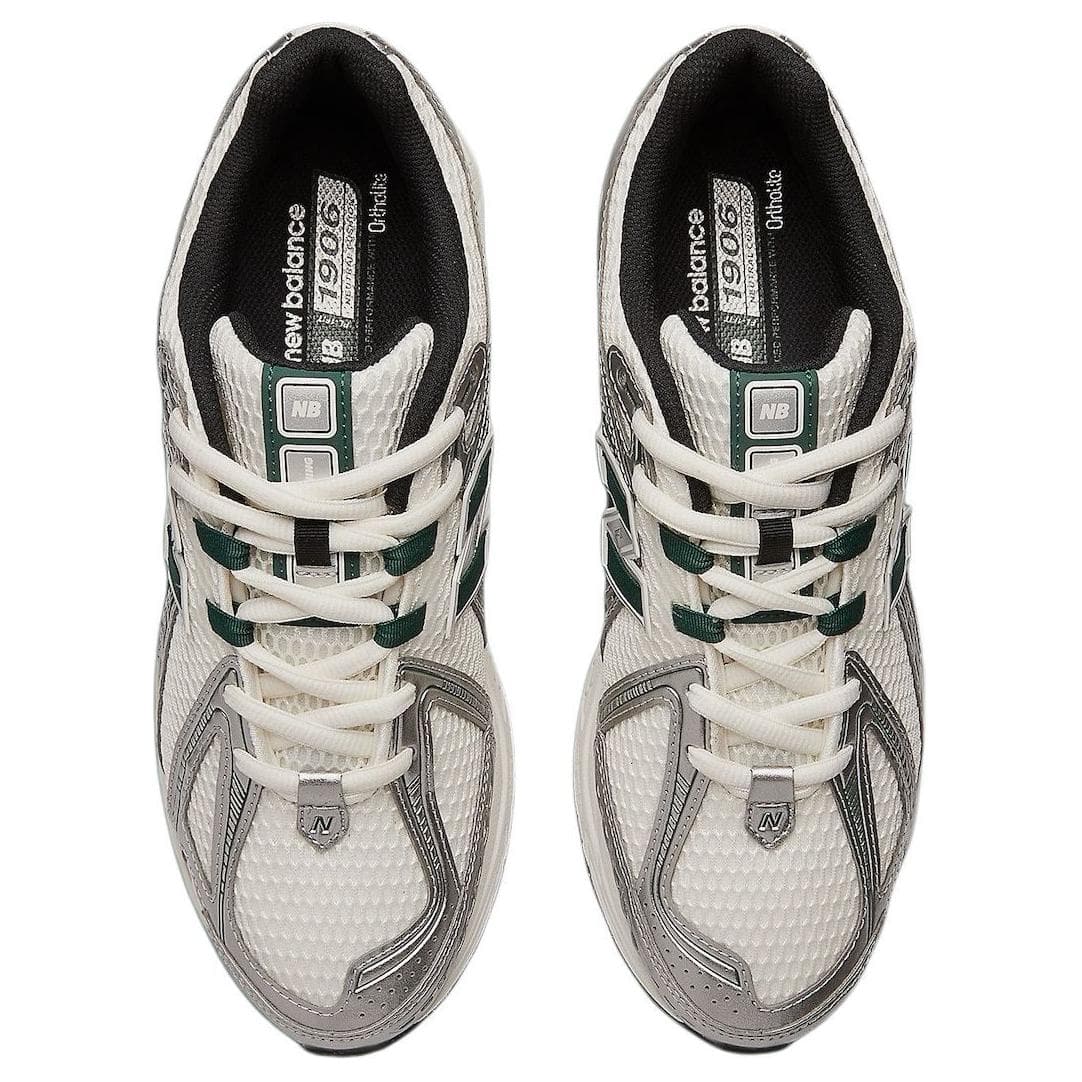 Кроссовки для бега New Balance NB 1906R Low Топ Беговые кроссовки Унисекс Белый Серебряный - изображение 4