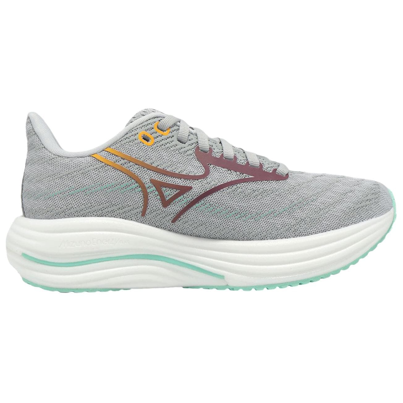 Кроссовки для бега Mizuno WAVE RIDER 29 Дышащая Поддерживающая Легкая Беговая Обувь Женская Серого Цвета - изображение 2