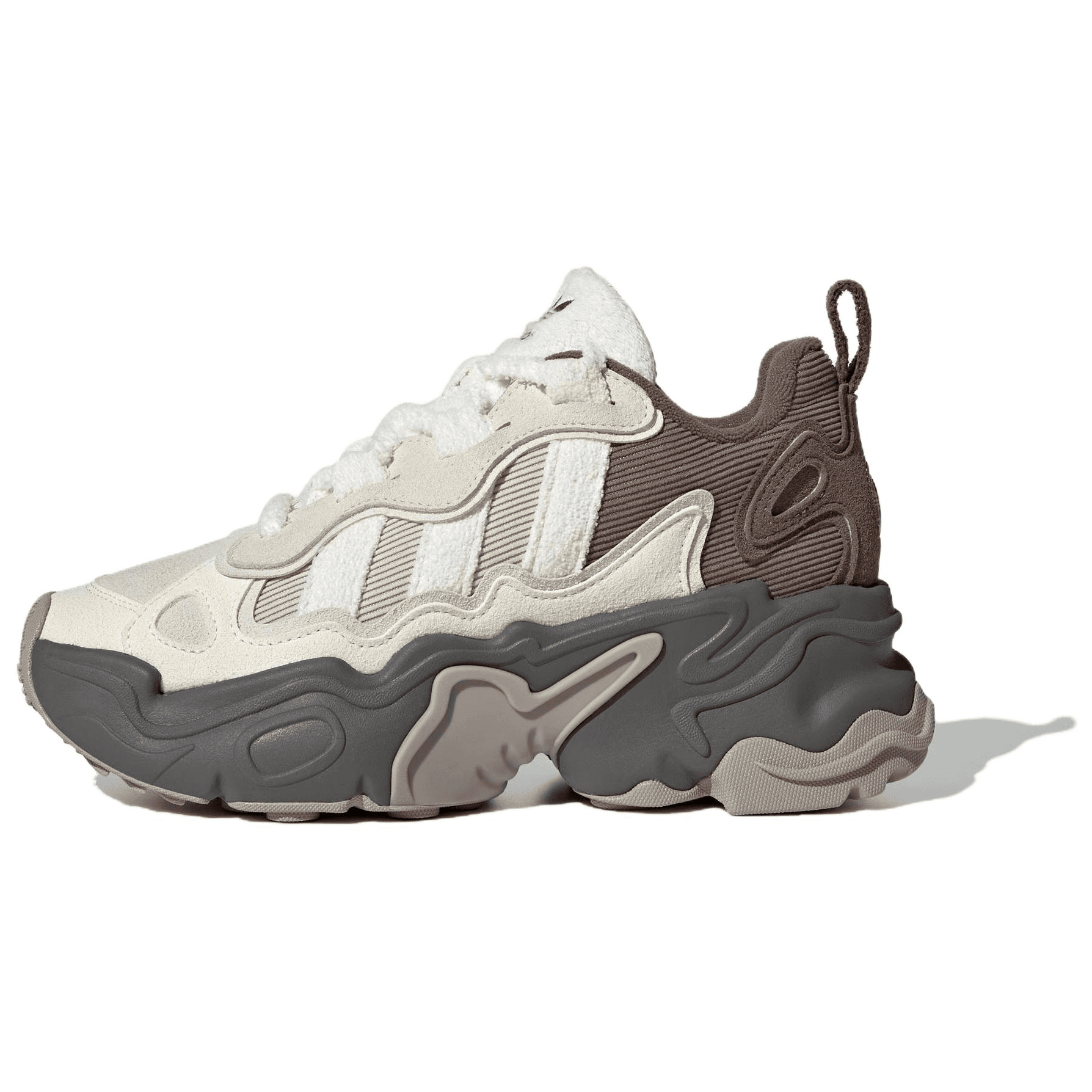 Кроссовки Adidas Originals Ozthemis противоскользящие устойчивые к истиранию низкие кеды женские белые коричневые - изображение 1
