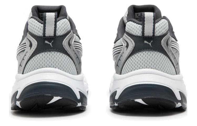 Кроссовки PUMA Morphic Текстиль Искусственная кожа Дышащий Низкий верх Масло для ногтей Кроссовки унисекс Серый Белый Черный - изображение 4