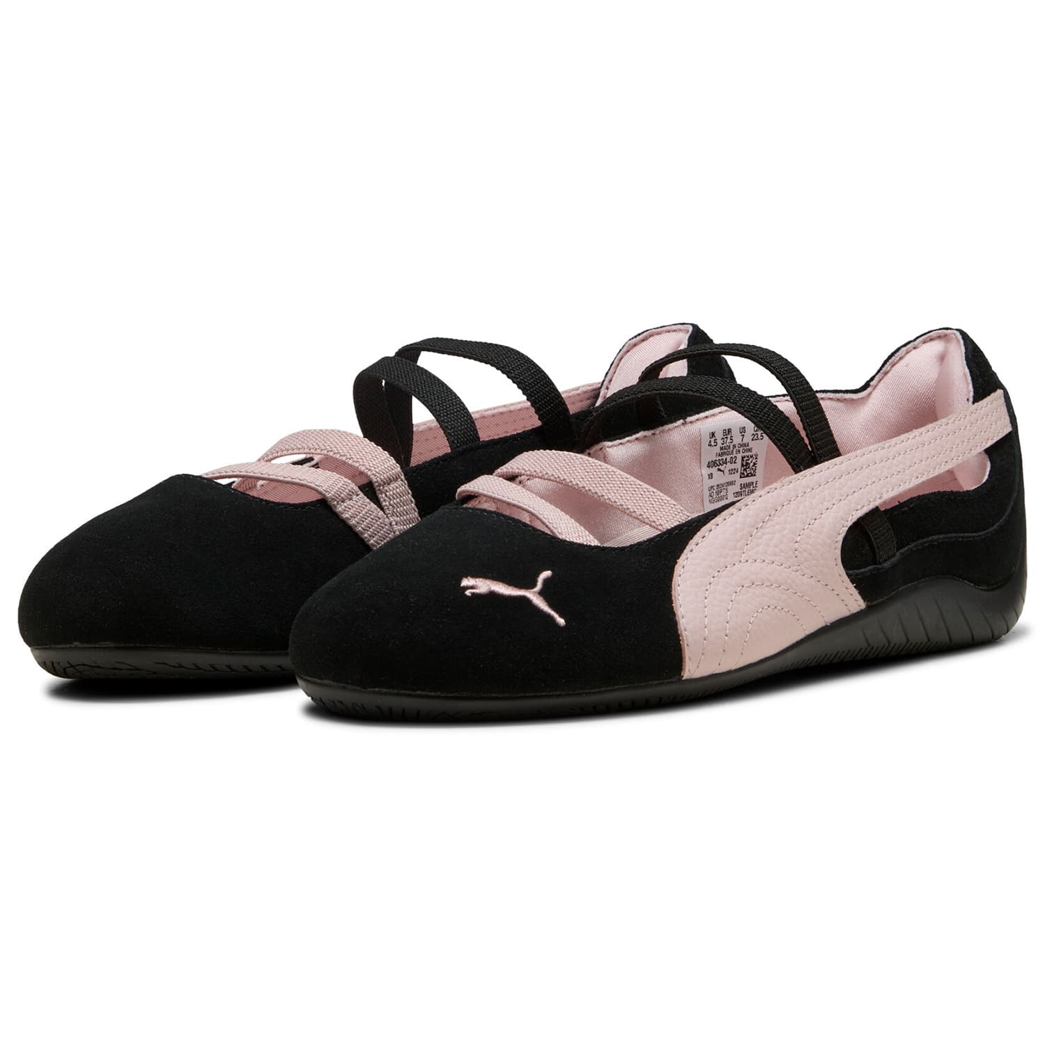 PUMA Speedcat Туфли Мэри Джейн Женские Черно-розовый - изображение 3