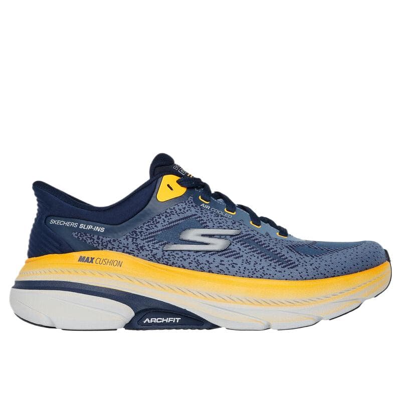 Кроссовки для бега Skechers MAX CUSHIONINGARCHFIT 2,0 Сетчатая ткань Низкие кроссовки для бега Мужские Синие - изображение 2