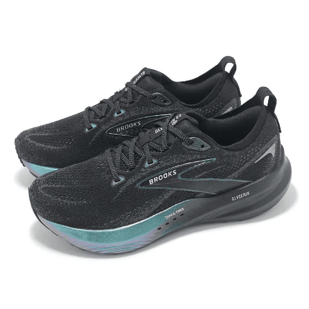 Кроссовки для бега Brooks Glycerin 22 Дышащий Low Топ Марафон Бег на длинные дистанции Обувь Мужской Черный - изображение 3