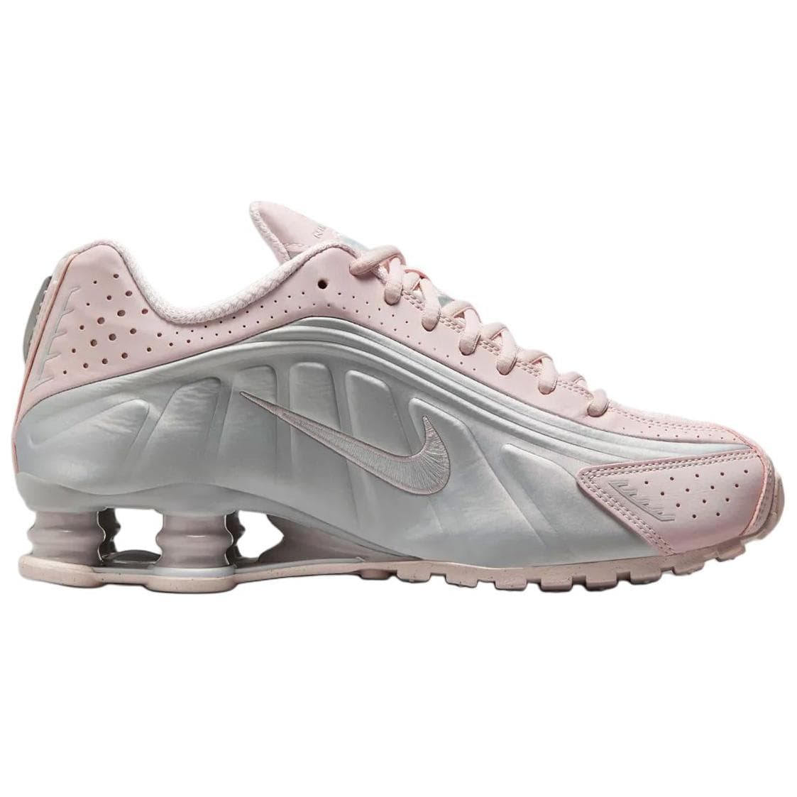 Кроссовки для бега Nike Shox R4 Low Топ Повседневный Городская коммутация Беговые кроссовки Женские Розовый - изображение 2