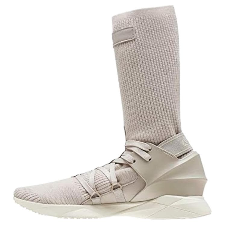 Кроссовки для бега REEBOK Sock Runner Cage Удобные высокие повседневные беговые кроссовки Мужские Бежево-розовые - изображение 1