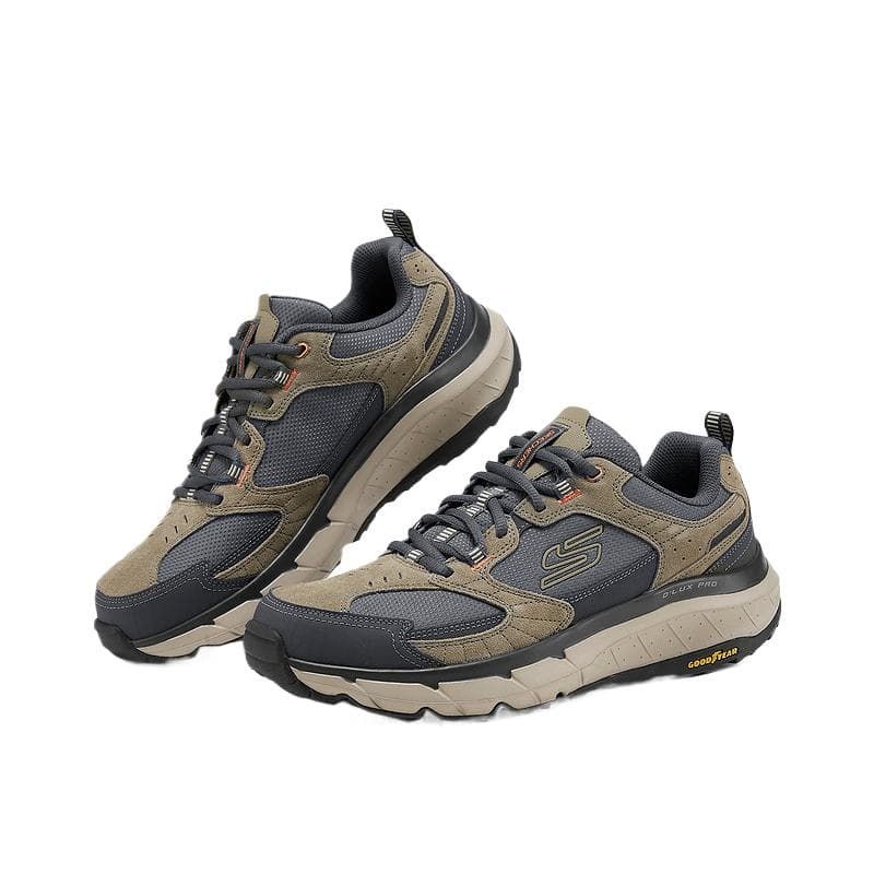 Кроссовки Skechers D'Lux Pro Устойчивый к истиранию Дышащий Легкий Низкий Топ Уличная Обувь Мужская Тауповая - изображение 3