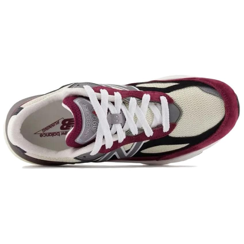 Кроссовки для бега New Balance NB 990 V6 Low Топ Беговые кроссовки Унисекс Коричнево-красный - изображение 3