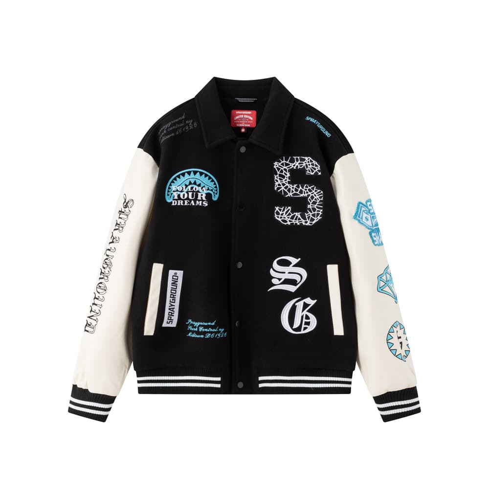 Бомбер SPRAYGROUND Бейсбольная куртка унисекс - изображение 8