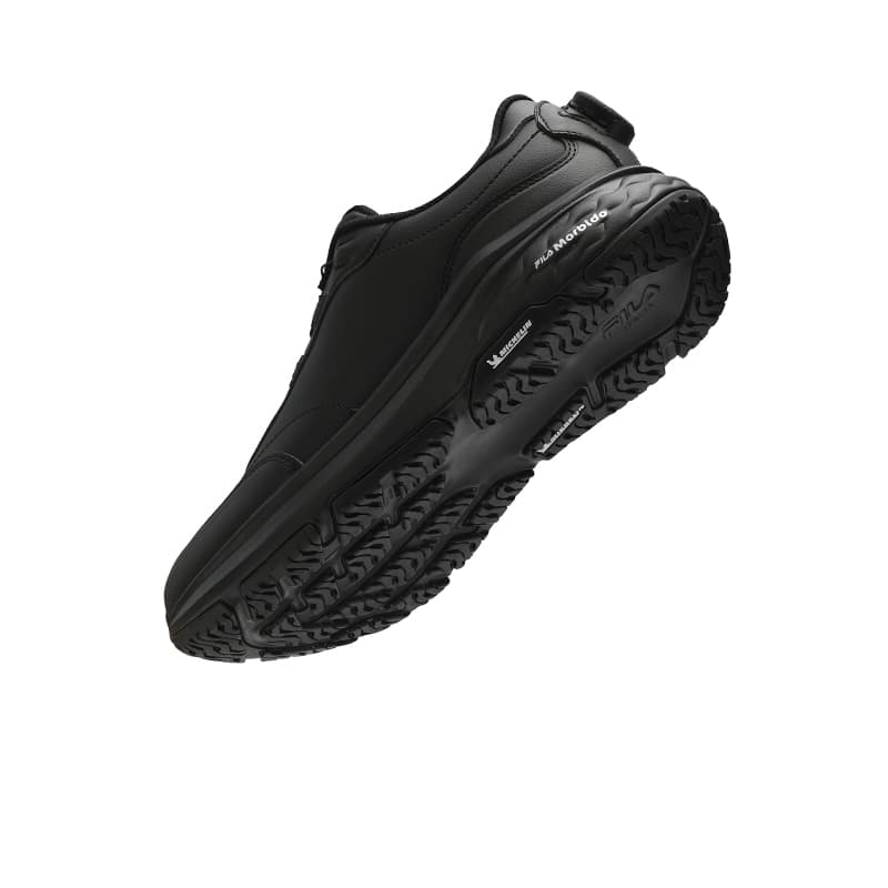 Кроссовки для бега FILA BOA NUVOLE 2 Износостойкие Низкие Беговые Кроссовки Мужские Черные - изображение 5