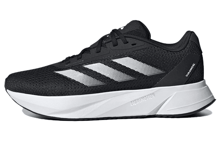 Кроссовки для бега Adidas Duramo Sl противоскользящие низкие беговые кроссовки женские черно-белые - изображение 1