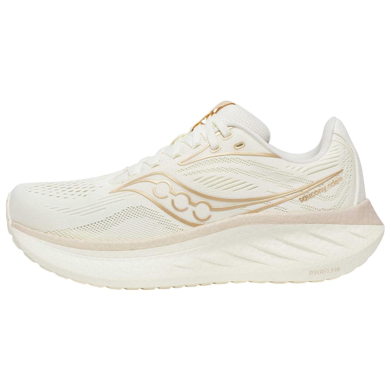 Кроссовки для бега Saucony противоскользящие устойчивые к истиранию низкие беговые кроссовки для женщин белые широкая ширина - изображение 1
