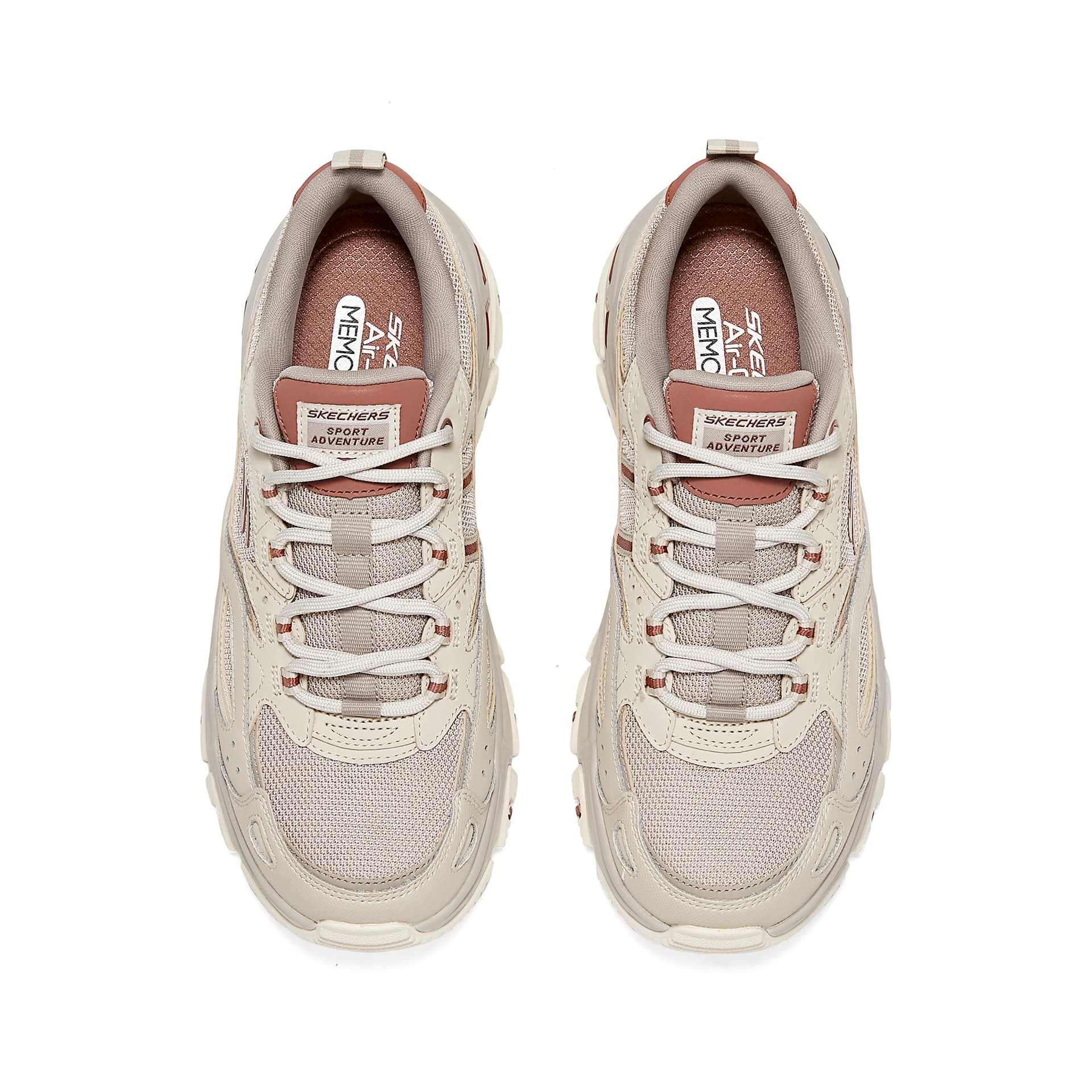 Кроссовки Skechers D'LITES Hiker Устойчивые к истиранию Низкие Кроссовки Женские Тауповые - изображение 3