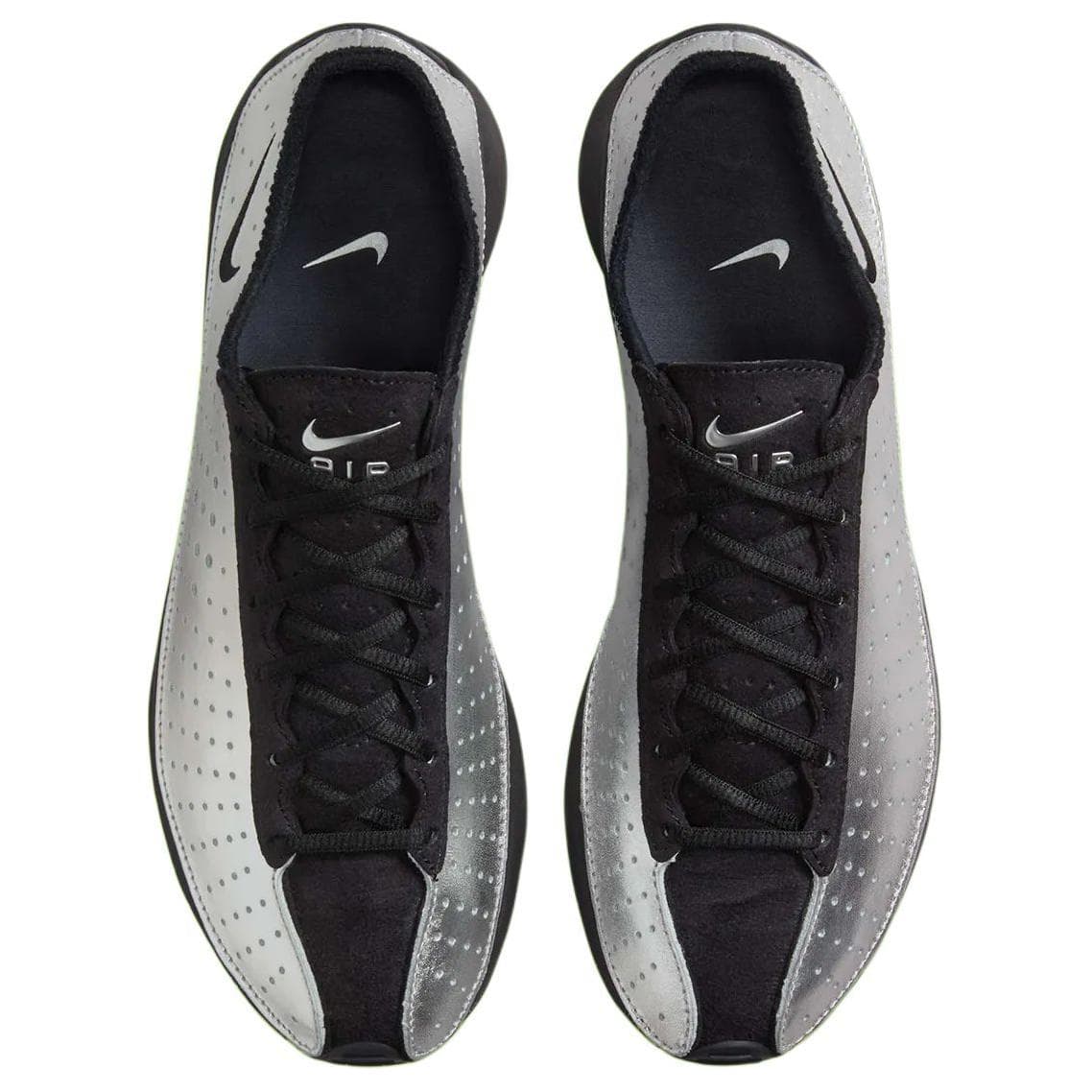 Кроссовки для бега Nike Air Superfly Текстиль Кожа Дышащий Низкий Верх Повседневные Беговые Кроссовки Женские Серебряные - изображение 3