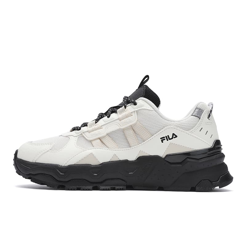 Кроссовки для бега fila Trek 1S Ткань Дышащий Low Топ Беговые кроссовки Women's White Черный - изображение 1