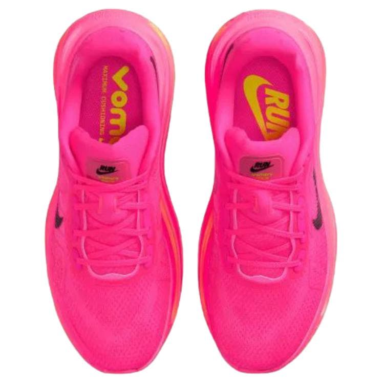 Кроссовки для бега NIKE Vomero Дышащий Low Топ Беговые кроссовки Женские Розовый желтый - изображение 3