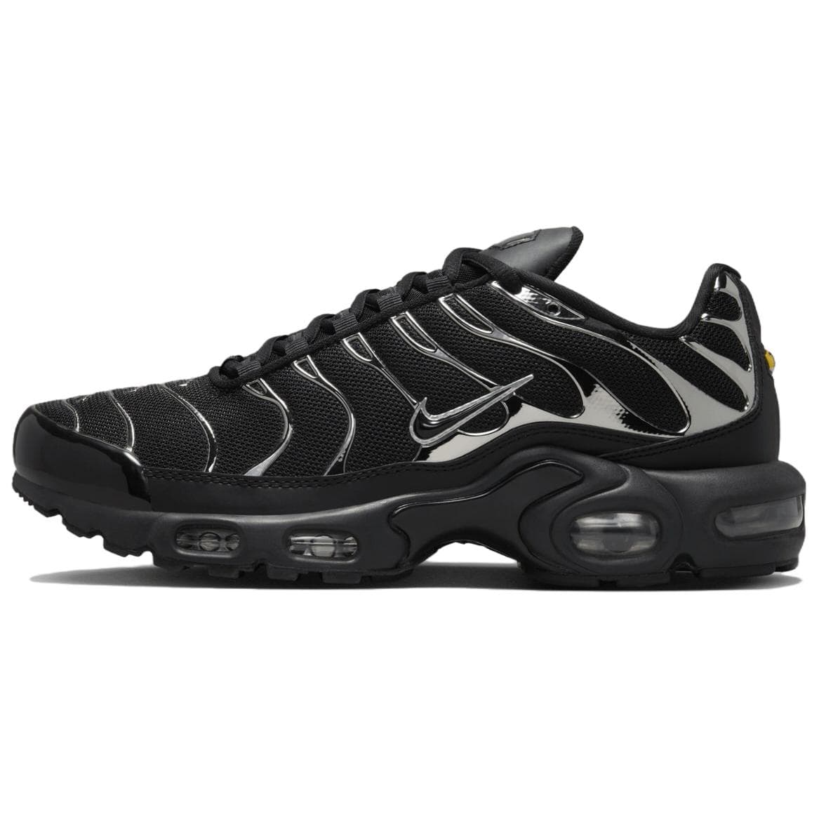 Кроссовки для бега Nike Air Max Plus Mesh кожа дышащая поддержка низкий топ беговые кроссовки женские черные - изображение 1