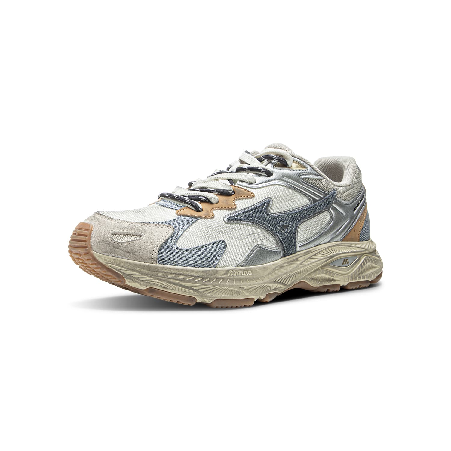Кроссовки для бега Mizuno Racer S Low Топ Бег на длинные дистанции Спринт Беговые кроссовки Унисекс Серебряный Коричневый - изображение 2
