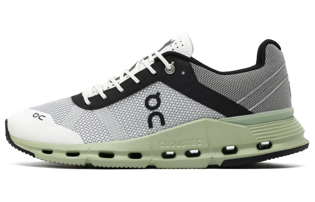 Кроссовки для бега On Cloudnova White Grey Green - изображение 1