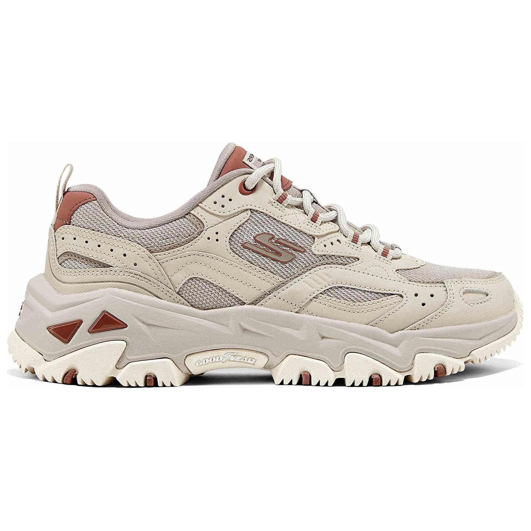 Кроссовки Skechers D'LITES Hiker Устойчивые к истиранию Низкие Кроссовки Женские Тауповые - изображение 2