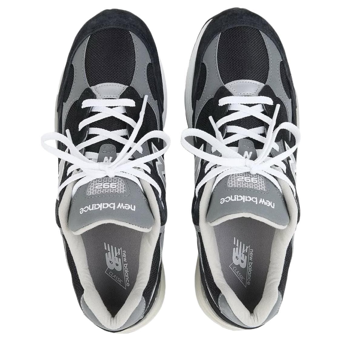 Кроссовки для бега New Balance NB 992 Low Top Повседневные Беговые Кроссовки Унисекс Черные - изображение 4