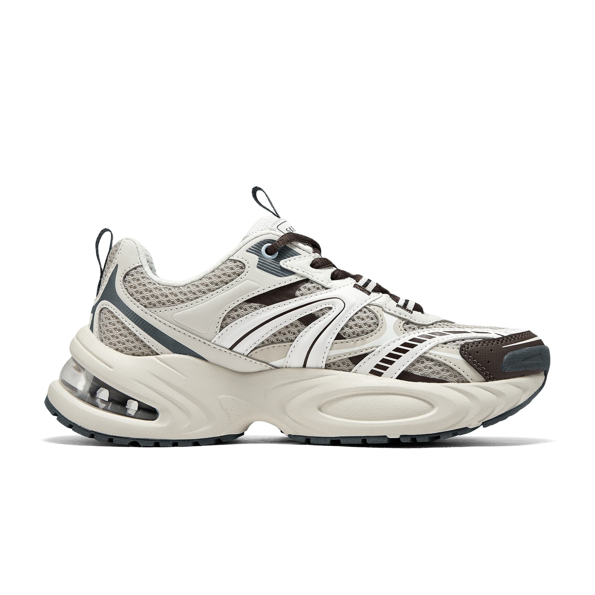 Кроссовки Skechers Уличный Амортизация Устойчивый к истиранию Увеличение Высоты Низкие массивные кроссовки Женские Светло-серый - изображение 2