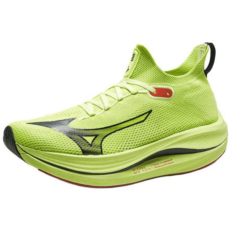 Кроссовки для бега Mizuno Neo Vista Дышащие Антислипные Устойчивые к Износу Низкие Беговые Кроссовки Унисекс Неоново-Желтые - изображение 4