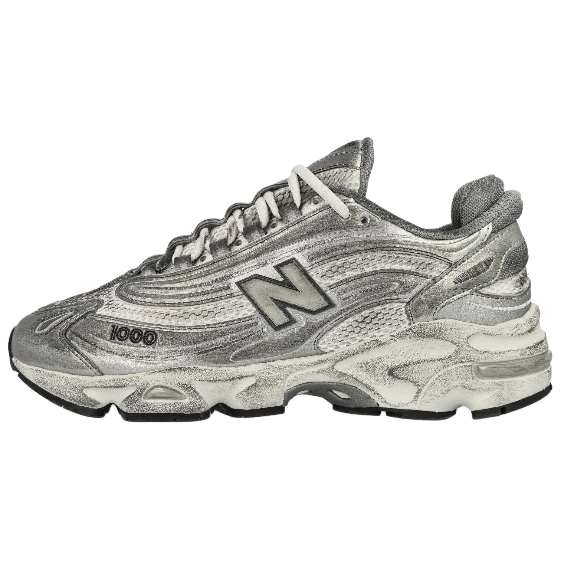 Кроссовки для бега New Balance NB 1000 Классический и Универсальный Поддержка Беговые Кроссовки Мужские Серебряные - изображение 1