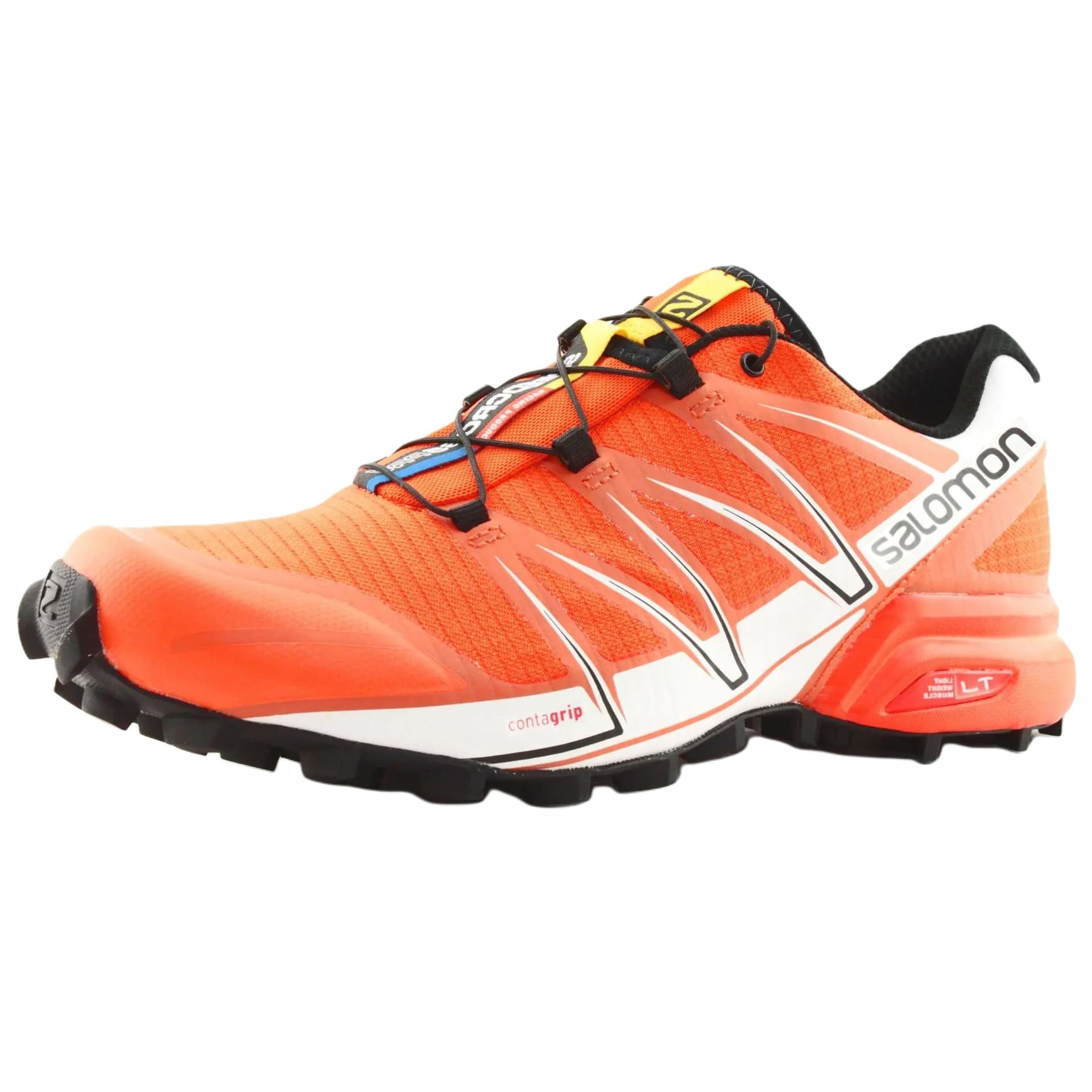 Кроссовки для бега SALOMON SPEEDCROSS PRO Износостойкие Низкие Беговые Кроссовки Мужские Оранжевые Белые - изображение 1