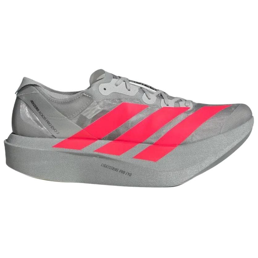 Кроссовки для бега Adidas Adizero Adios Pro Evo 2 Резина Low Top Марафон Беговые кроссовки Унисекс Серый Красный - изображение 2