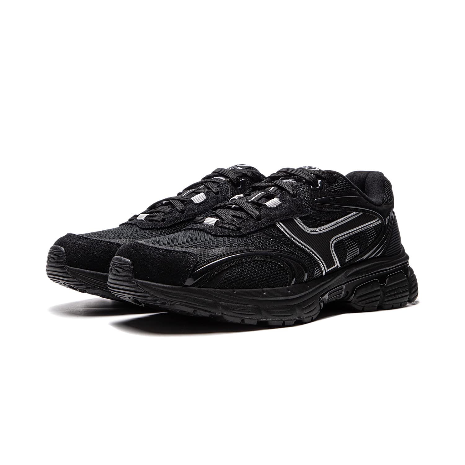 Кроссовки для бега Li-Ning P1000 Легкие мягкие удобные амортизирующие противоскользящие износостойкие низкие беговые кроссовки мужские черные - изображение 3
