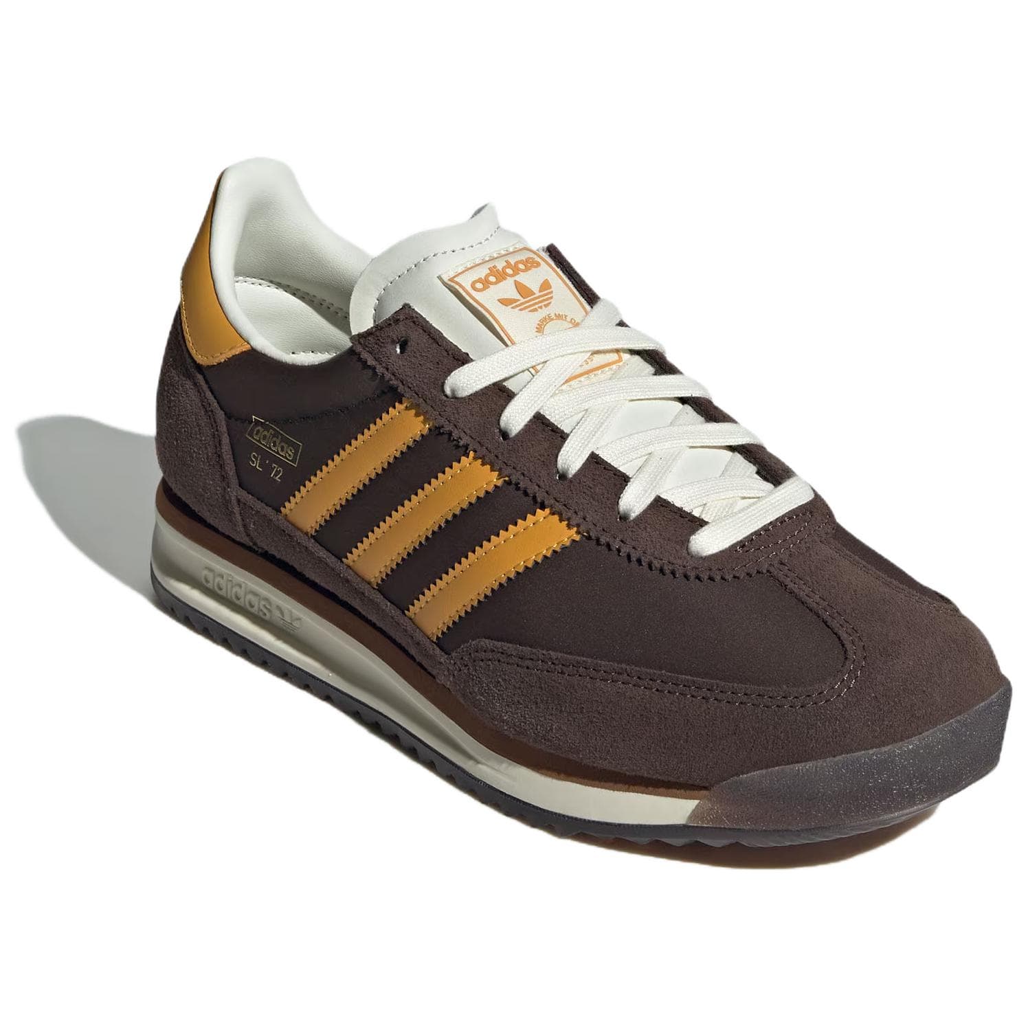 Кроссовки для гольфа Adidas Originals SL 72 RS Low Топ Обувь для гольфа Женская Коричневая - изображение 3
