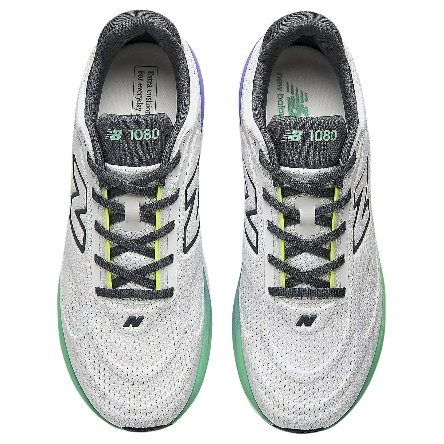 Кроссовки для бега new balance 1080v15 Дышащий Low Топ Беговые кроссовки Мужской Графитно-серый - изображение 4
