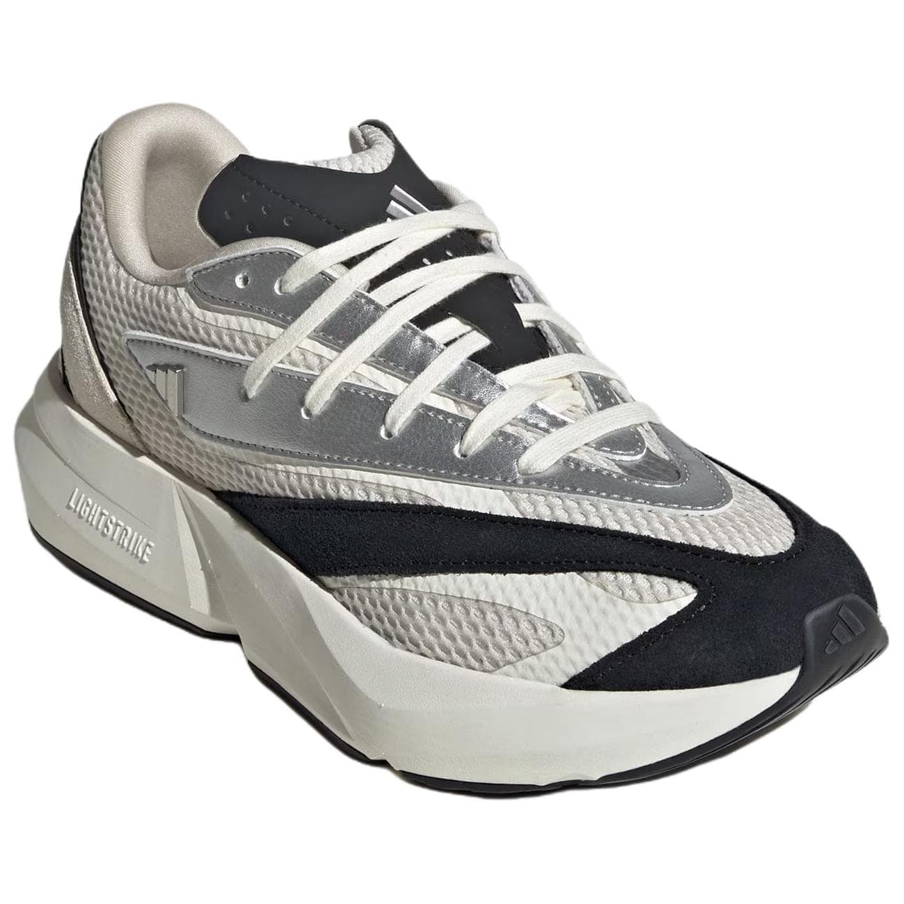 Кроссовки для бега Adidas LIGHTBLAZE Текстиль Кожа LightStrike Повседневные беговые кроссовки Женские Бежевый Серебряный - изображение 3