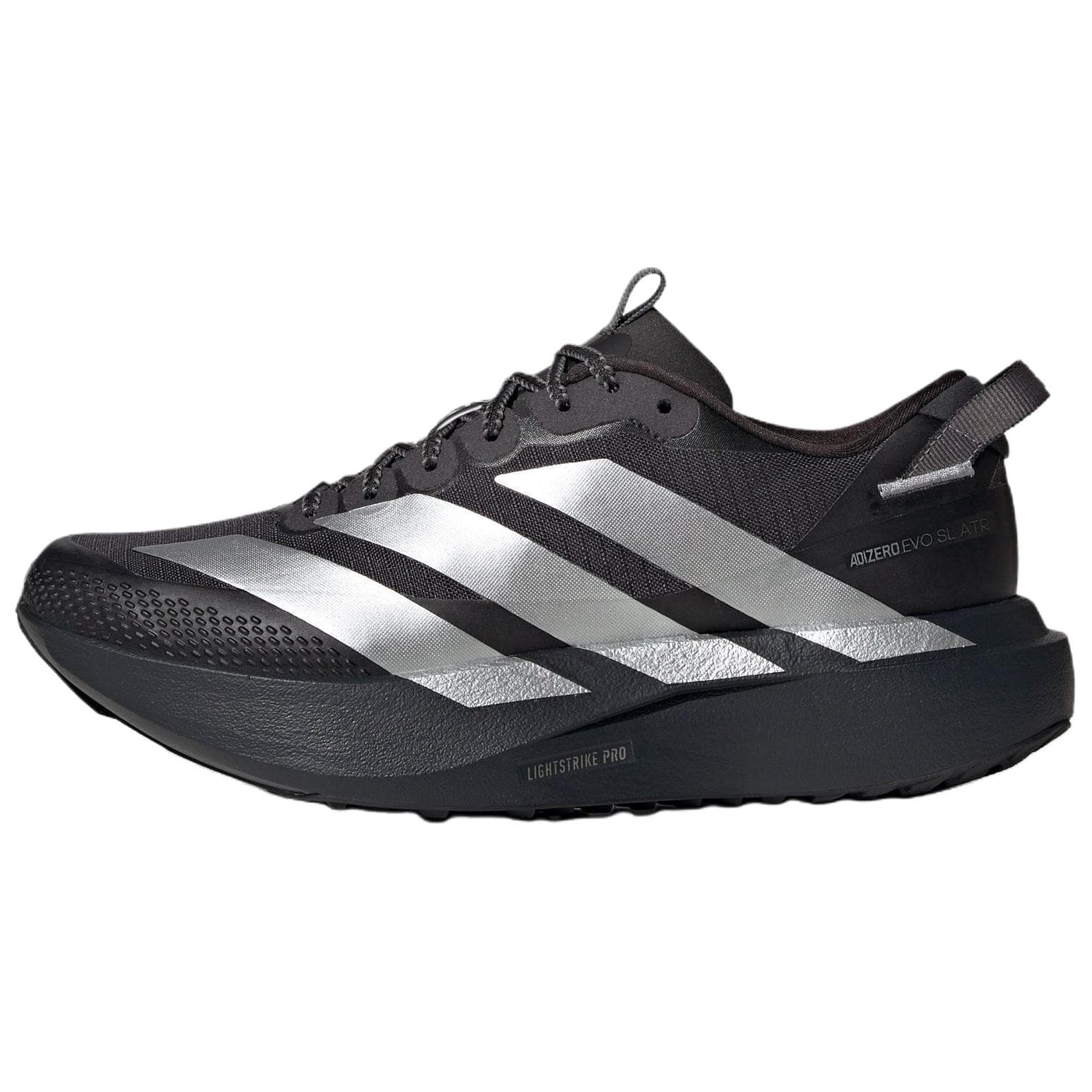 Кроссовки для бега Adidas Adizero EVO SL визуально увеличивает рост Low Топ Марафон Гонки Беговые кроссовки Мужской Черно-серебро - изображение 1