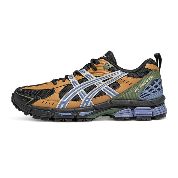Кроссовки для бега Asics Gel Kahana 8 Амортизация Дышащий Отскок Низкие Кроссовки для Трейла Мужские Черные Коричневые - изображение 1