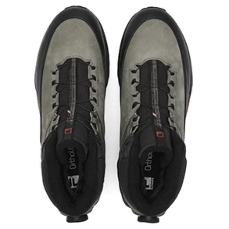 Кроссовки FILA BOA EXPLORER 2 Комфортный MID Топ Уличная Обувь Мужская Чай Серый Мустанг Черный - изображение 3