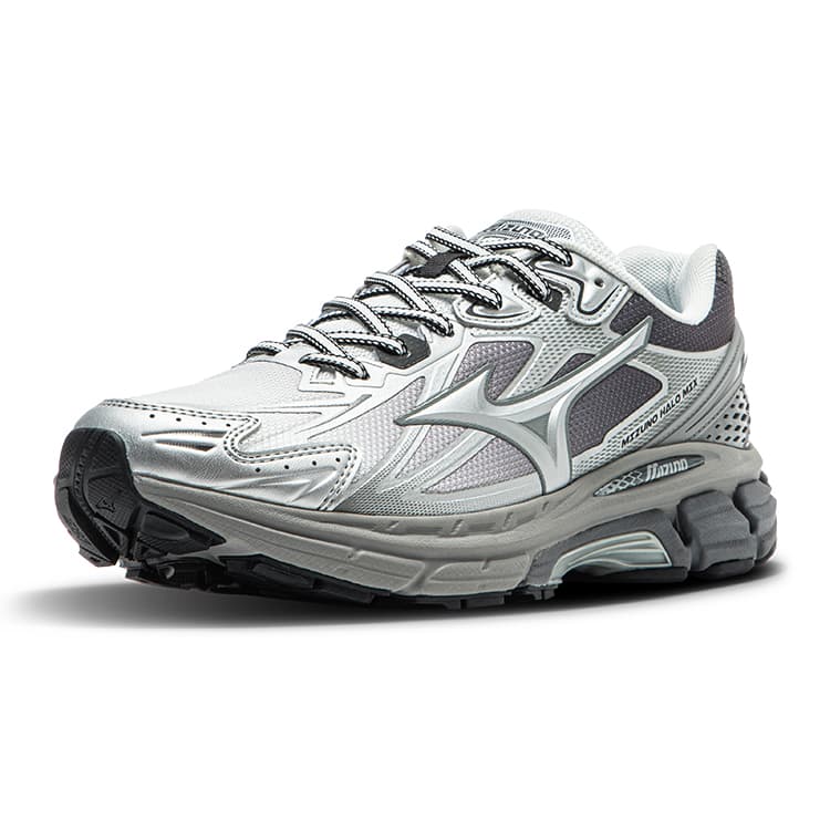 Кроссовки для бега Mizuno HALO MI Амортизирующие противоскользящие низкие беговые кроссовки унисекс белые серые - изображение 2