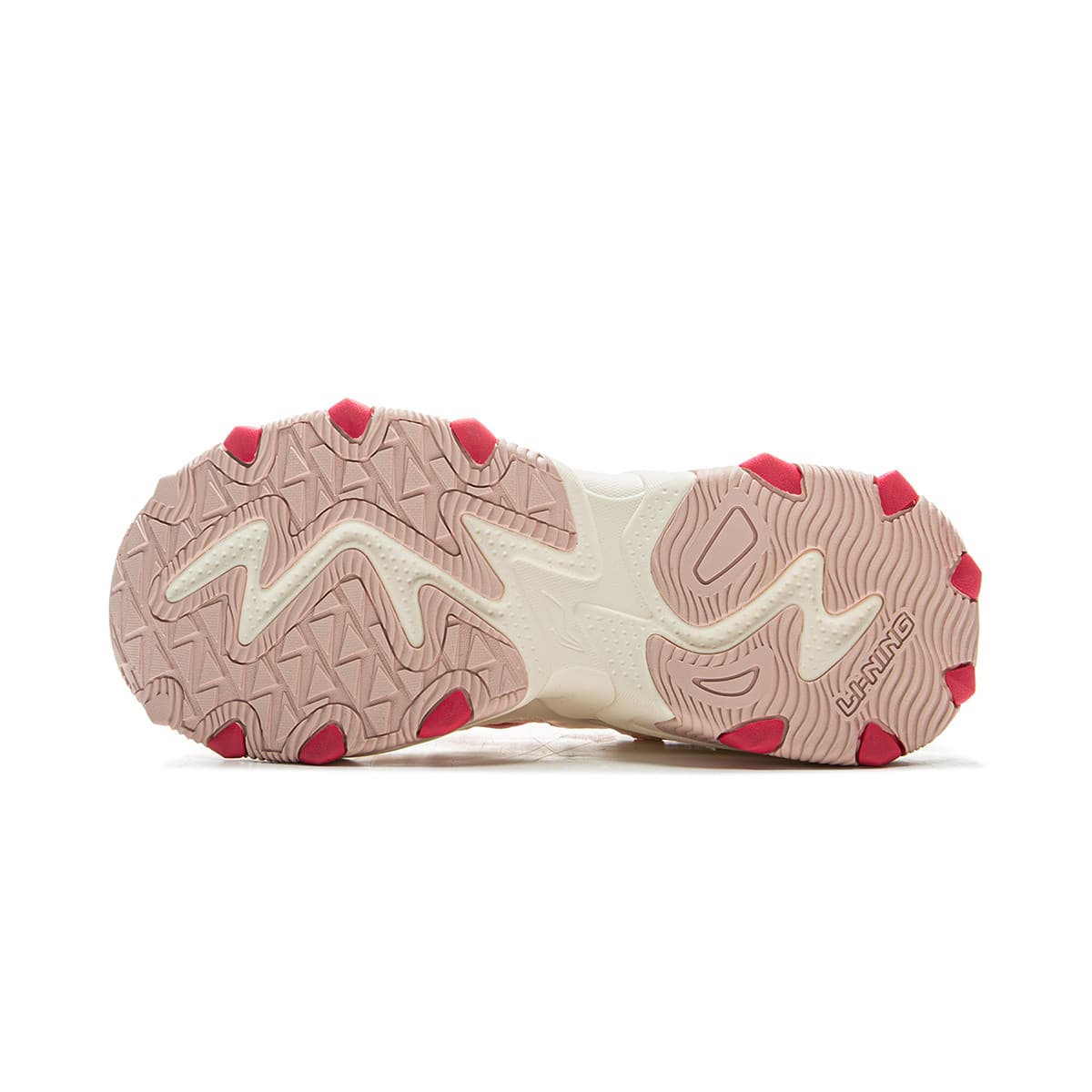 Кроссовки Li-Ning x LEAGUE OF LEGENDS Кроссовки Cat Paw Lite 2 Классический и универсальный винтаж толстоподошвенные противоскользящие износостойкие лоу-топы бежево-розовый - изображение 5
