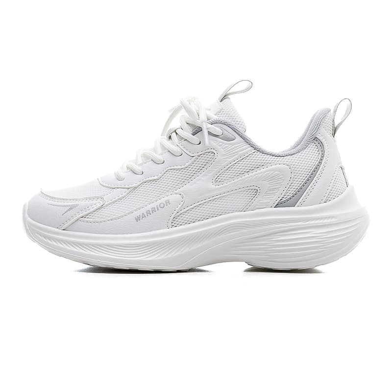 Кроссовки для бега WARRIOR Low Топ Повседневный Спринт Беговые кроссовки Унисекс Бело-серый - изображение 1