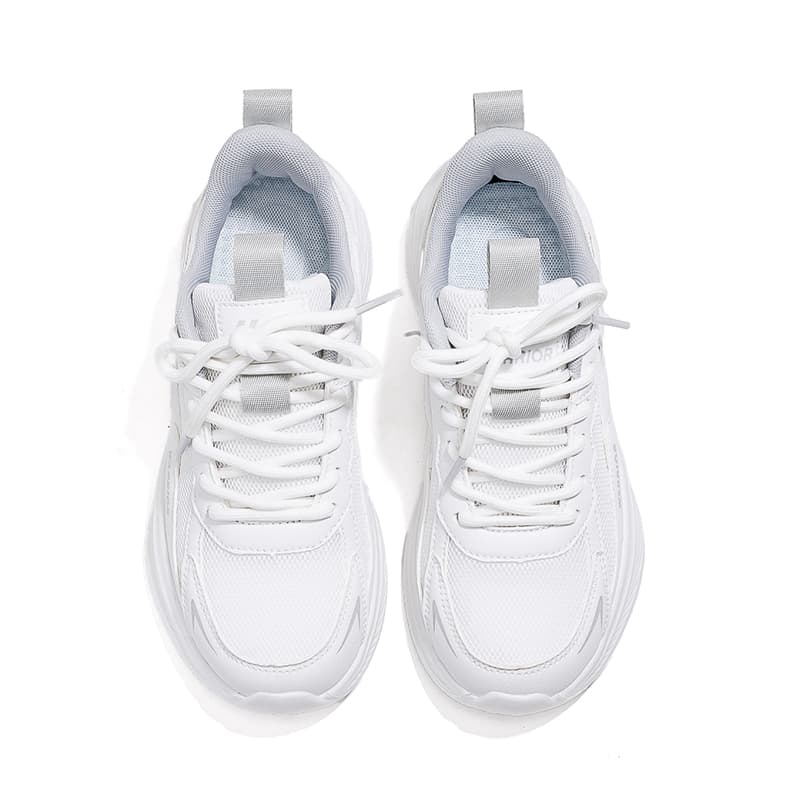Кроссовки для бега WARRIOR Low Топ Повседневный Спринт Беговые кроссовки Унисекс Бело-серый - изображение 6