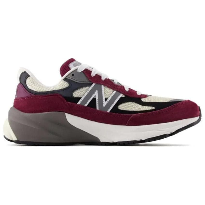 Кроссовки для бега New Balance NB 990 V6 Low Топ Беговые кроссовки Унисекс Коричнево-красный - изображение 2