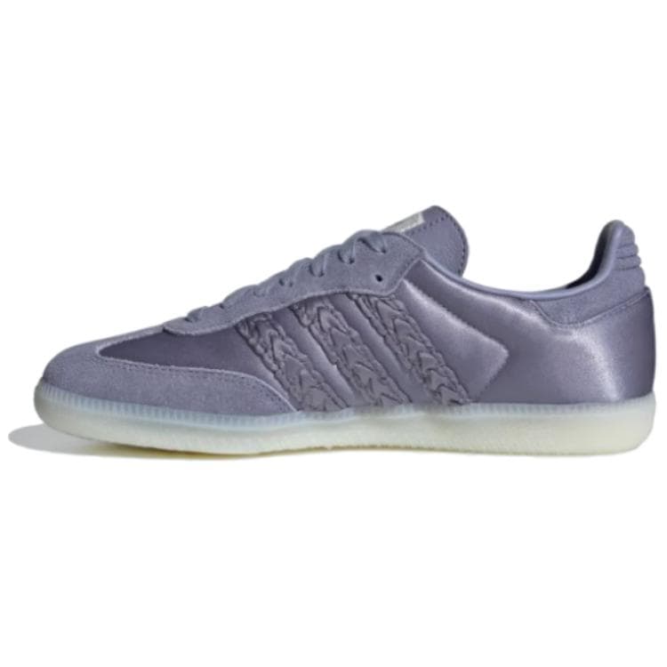 Кроссовки Adidas Originals Samba OG Устойчивая к истиранию Низкая Скейтборд Обувь Женская Фиолетовая - изображение 2