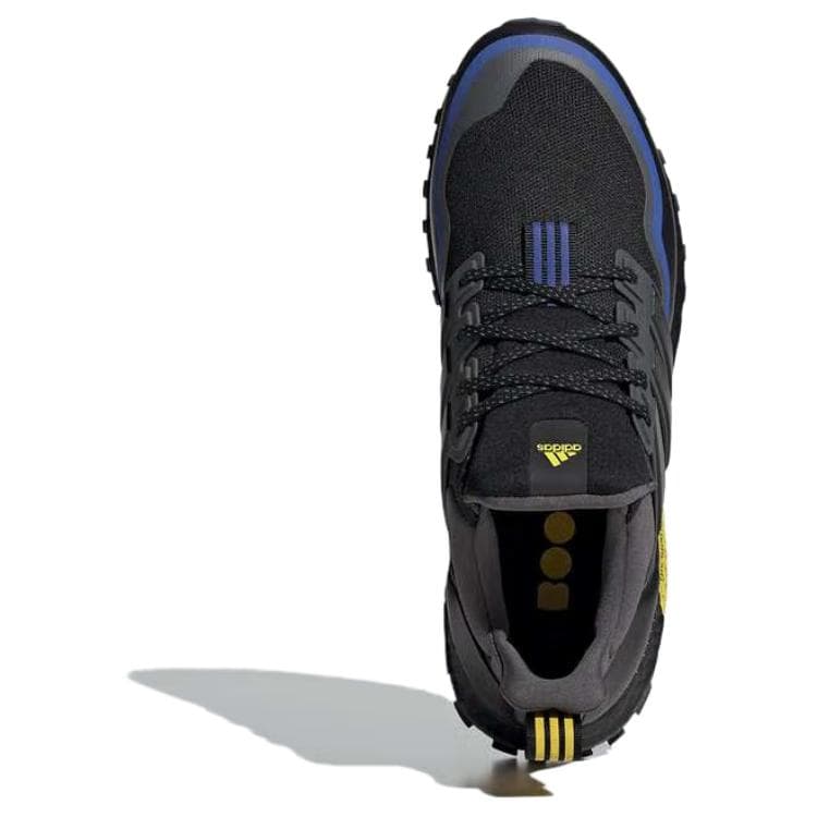 Кроссовки для бега Adidas Ultraboost 21 Low Топ Беговые кроссовки Унисекс Черный Желтый - изображение 4