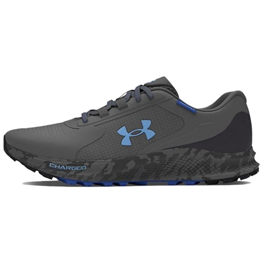Кроссовки для бега Under Armour Charged Bandit Trail 3 Устойчивые к истиранию низкие беговые кроссовки для мужчин серо-синие - изображение 1
