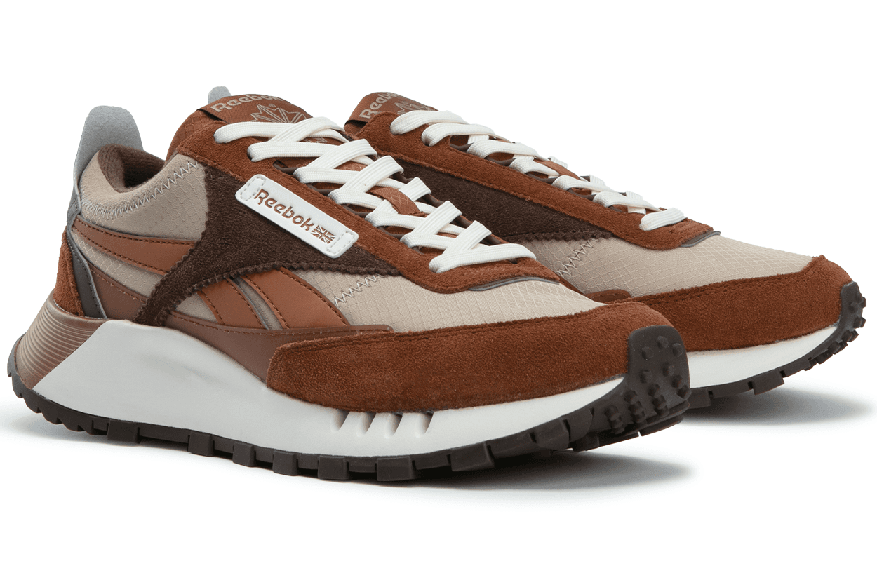Кроссовки для бега REEBOK CL LEGACY W+ Низкие беговые кроссовки унисекс Светло-коричневые - изображение 2