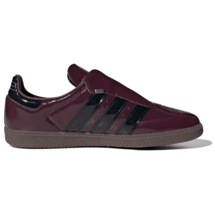 Кроссовки Adidas Originals Samba OG Low Топ Скейтборд Обувь Унисекс Темно-красный Фиолетовый Черный Яркий Металл Железо Серый - изображение 2