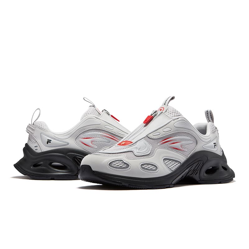 Кроссовки для бега FILA FUSION Текстиль Синтетическая кожа Низкие кеды для бега Мужские Антарктический серый - изображение 3