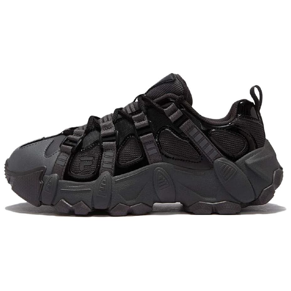 Кроссовки FILA FUSION exocet ii Устойчивые к истиранию Увеличивающие высоту Низкие массивные кроссовки Женские Черные - изображение 1